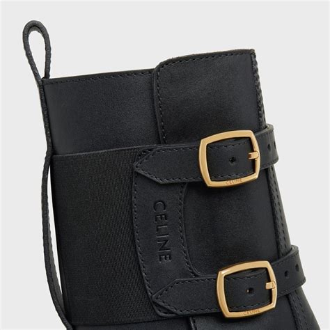 Women's Celine bulky buckled medium boot in calfskin 